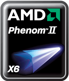 Logo procesorów AMD Phenom II X6