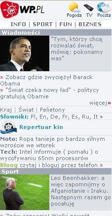 Wirtualna Polska na komórki