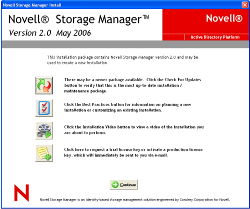 Novell Storage Manager 2.0