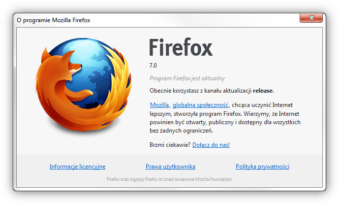 Firefox 7.0 – lepsza wydajność i mniejsze zużycie RAM-u