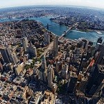 Widok na Nowy Jork ze szczytu 1 World Trade Center