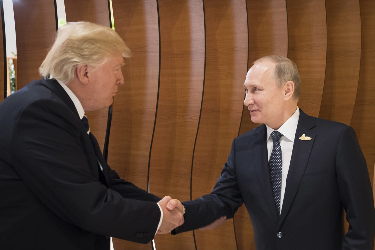 Donald Trump wita Władymira Putina
