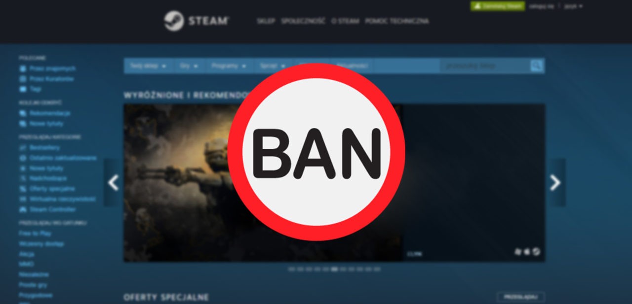 Steam: Blokada 40 tys. użytkowników