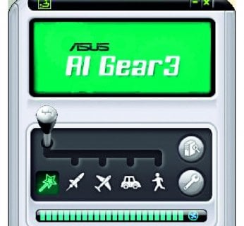 AI Gear3 umożliwia błyskawiczną zmianę wydajności w zakresie od -10 do +5%.