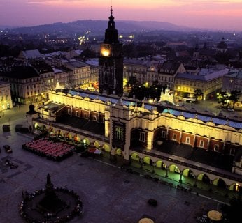 Krakowski Rynek Główny to bodaj najlepiej znany w Polsce hotspot. Powstał przy okazji wizyty prezydenta George'a W. Busha w Polsce.