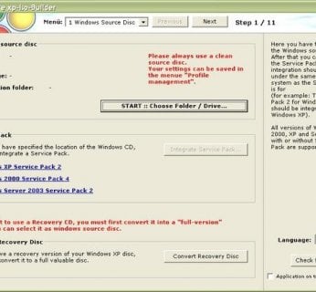 Za pomocą xp-Iso--Buildera wygenerujesz z dysku Recovery własną wersję Windows, która działa na każdym komputerze.