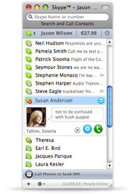 Skype 2.8 Beta dla Mac OS X