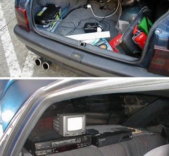 Sprzęt do pierwszego w Polsce skimmingu był na tyle duży, że w całości mieścił się dopiero w... samochodzie.