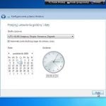 Podczas instalacji Windows 7 wybieramy właściwą strefę czasową.