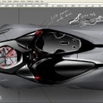 Wczesny koncept zwycięskiego modelu samochodu Ferrari, stworzony w oprogramowaniu Autodesk Alias przez studentów Hongik University. Studenci zdobyli nagrodę Autodesk Design Award w konkursie Ferrari World Design Contest.