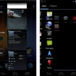 Android Ice Cream Sandwich - widać elementy zaczerpnięte zarówno z Gingerbreada, jak i Honeycomba