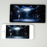 Porównanie ekranów: Wyświetlacz Xperii Z nie musi obawiać się również porównania z iPhonem 5.