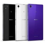 Xperia Z1 jest oferowana w trzech wersjach kolorystycznych: czarnej, białej i fioletowej, jednak przedni panel zawsze jest utrzymany w czarnej tonacji.