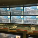 Wnętrze najnowocześniejszego wozu transmisyjnego, jaki posiada Sony. Najprawdopodobniej jest to również najnowocześniejszy wóz transmisyjny na świecie.