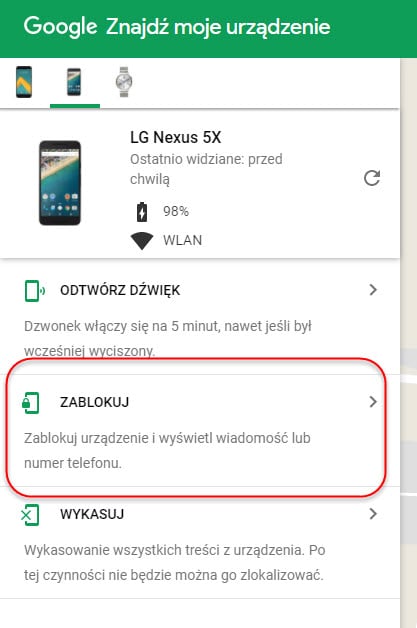 menedżer android