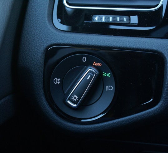VW Golf R - kokpit