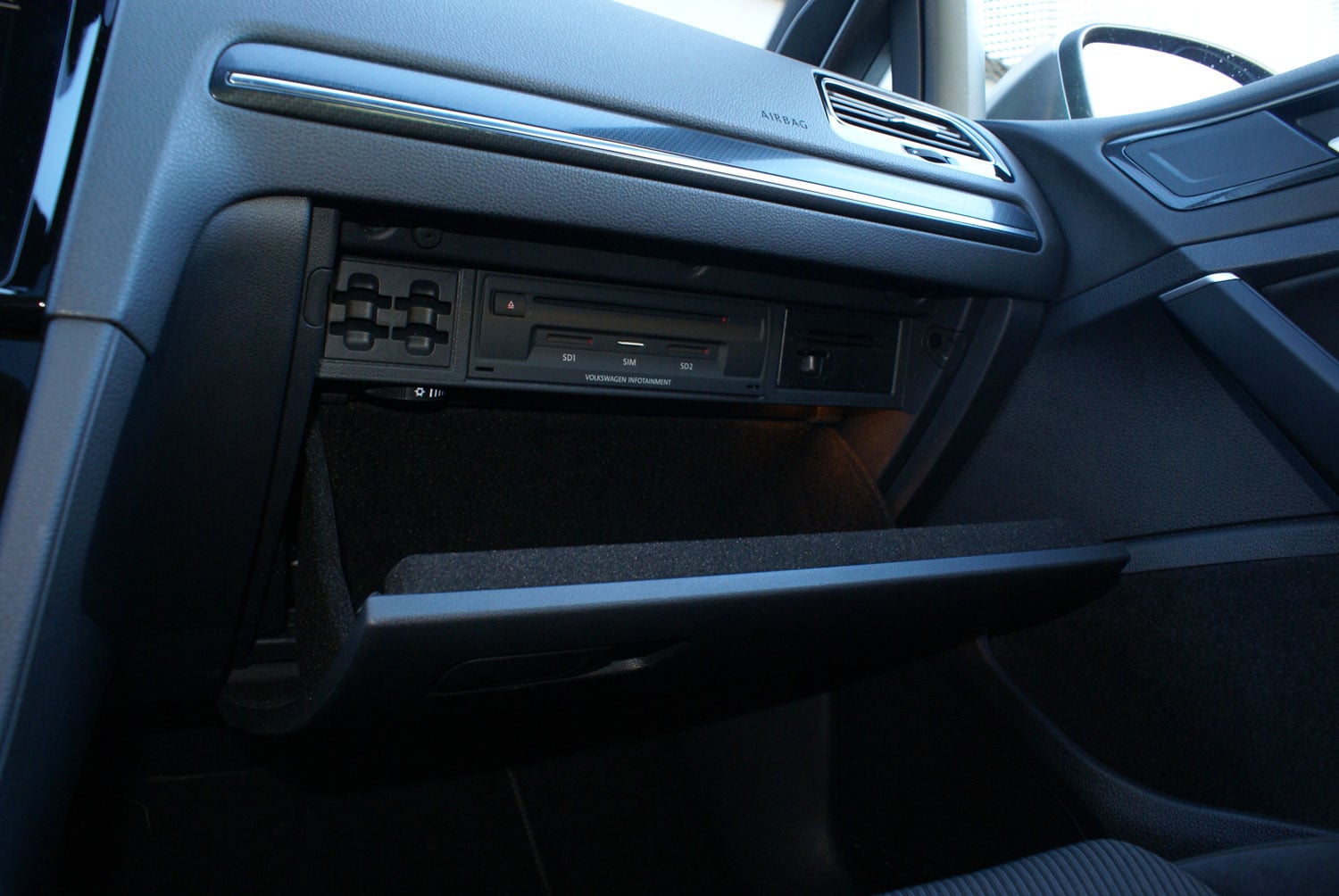 VW Golf R - kokpit