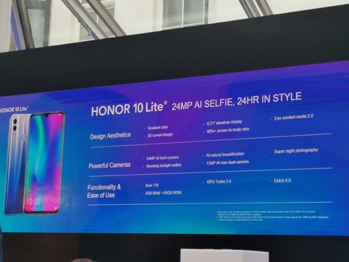 prezentacja Honor 10 Lite