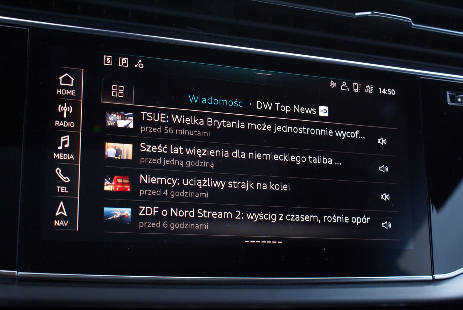 Audi Q8 - infotainment