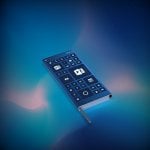 Render przedstawiający składany smartfon Intela