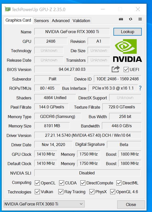 test GeForce RTX 3060 Ti, recenzja GeForce RTX 3060 Ti, opinia GeForce RTX 3060 Ti