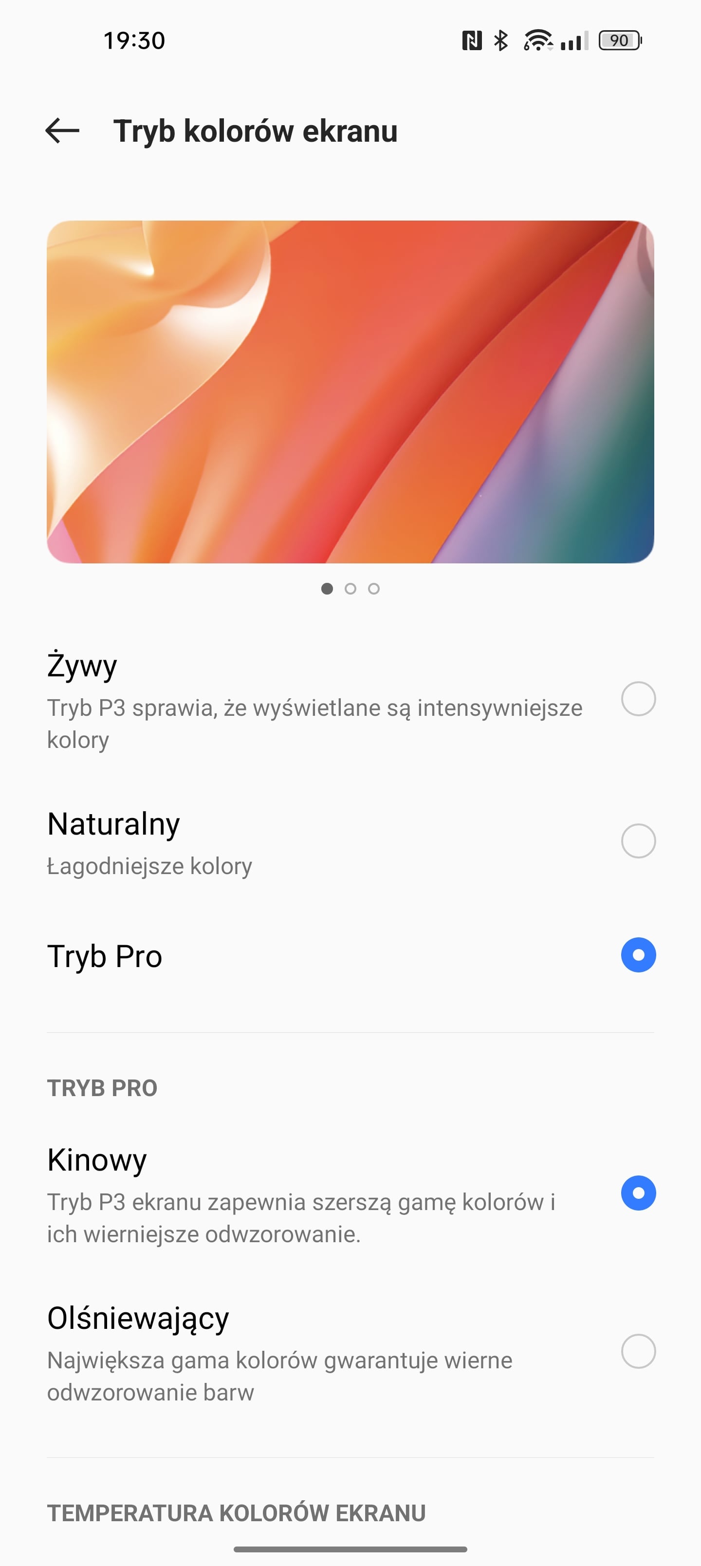 realme GT2 Pro ekran