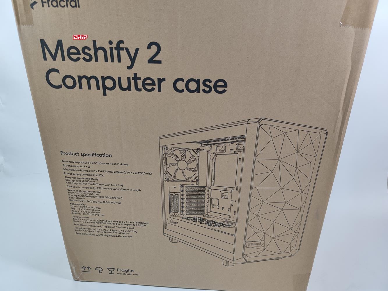 test Fractal Design Meshify 2 RGB White TG Clear Tint, recenzja Fractal Design Meshify 2 RGB White TG Clear Tint, opinia Fractal Design Meshify 2 RGB White TG Clear Tint