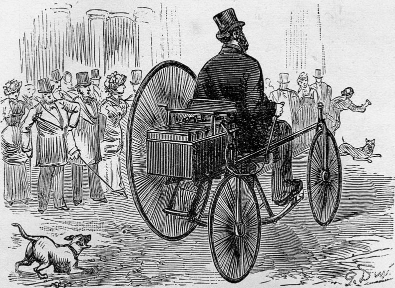Tricykl Trouvé'a, 1881