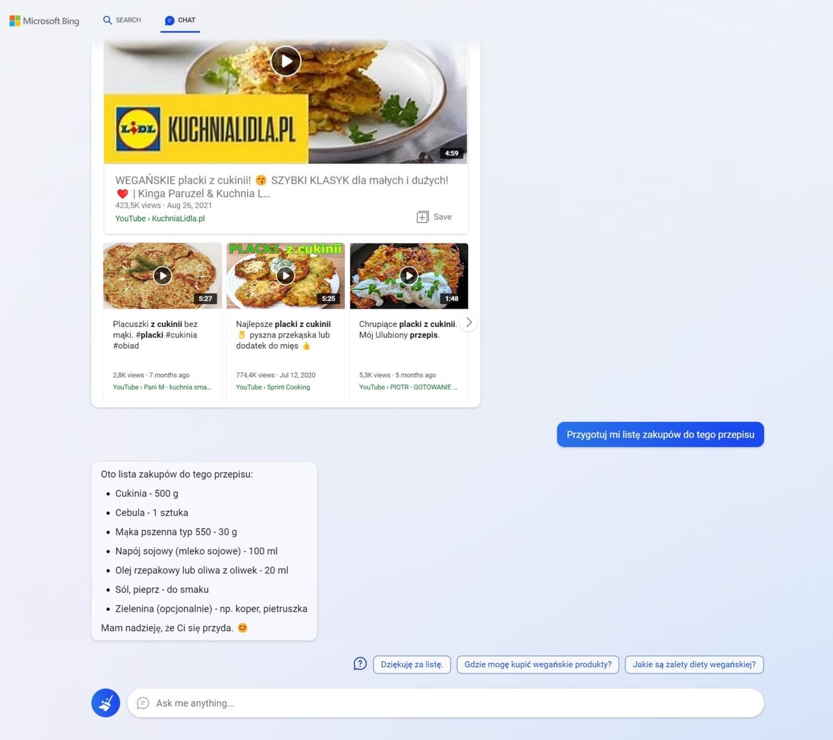 Nowy Bing po polsku pierwsze wrażenia. Sztuczna inteligencja kazała