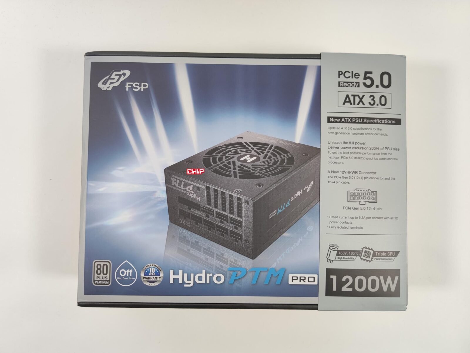FSP Hydro PTM PRO ATX3.0 1000W, Alimentation PC Modulaire 80 PLUS Platinum  PSU