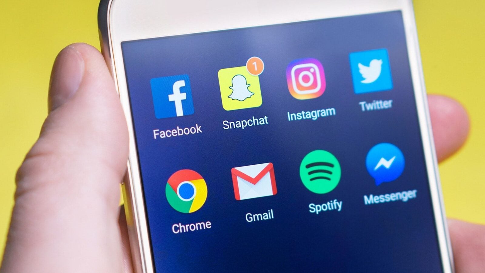 Aplikacje mediów społecznościowych na telefonie