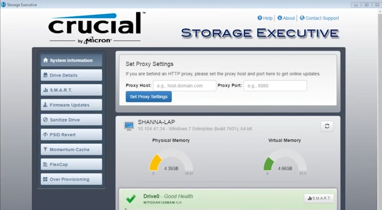 Crucial Storage Executive