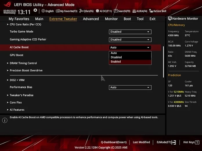 Asus AI Cache Boost