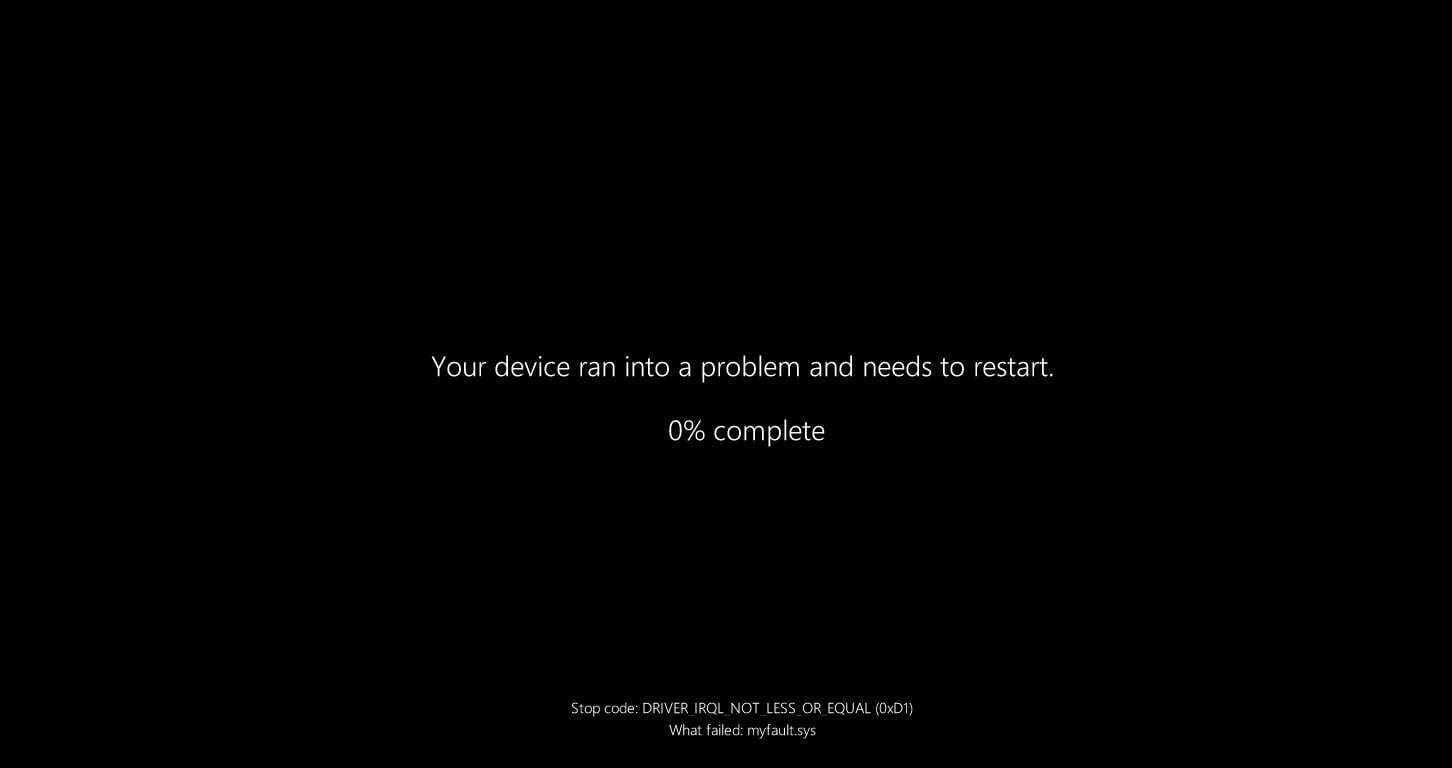 Czarny BSOD