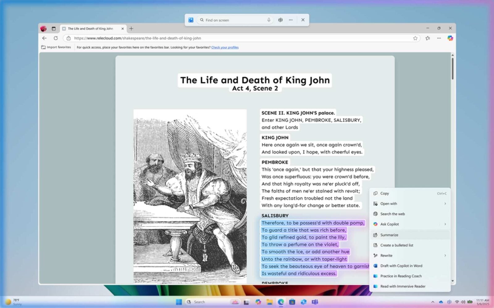 Click to Do w Windows 11