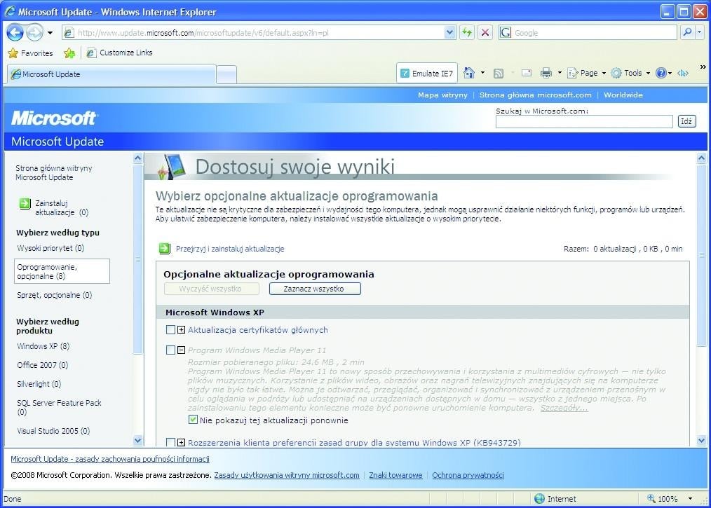 Odinstalowanie Media Playera 11 z systemu na dobre