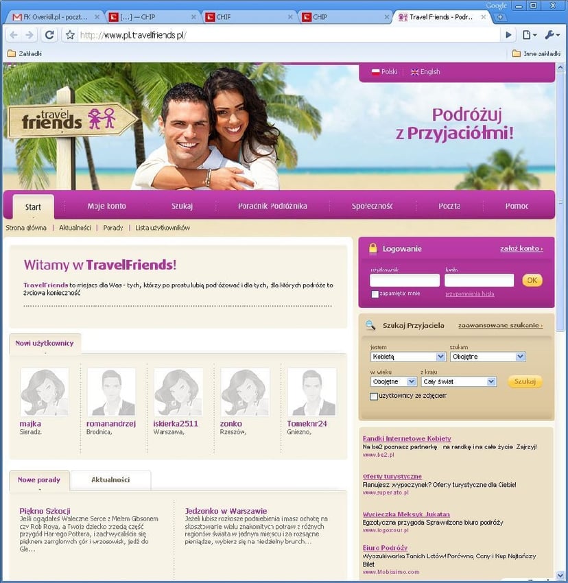 Randki turystyczne dzięki Travel Friends