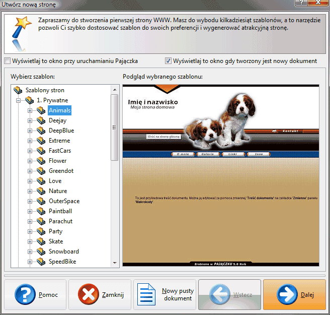Nowa wersja Pajączka – nowe ułatwienia przy tworzeniu stron WWW
