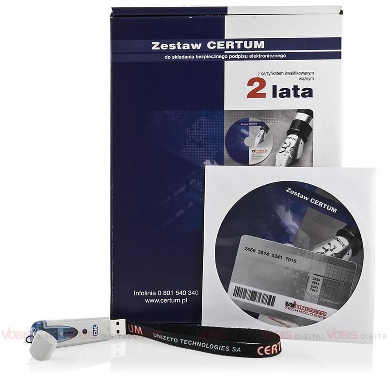 Zestawy CERTUM do składania podpisu elektronicznego