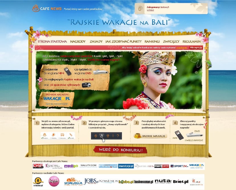 Czytaj newsy i wygraj wakacje w raju