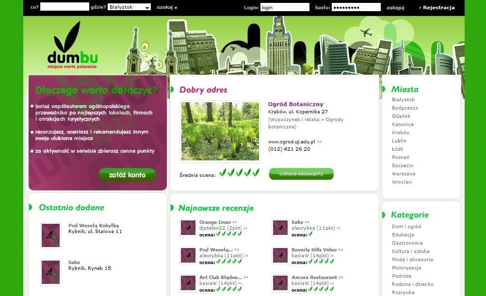 Dumbu, czyli internauci oceniają atrakcje turystyczne