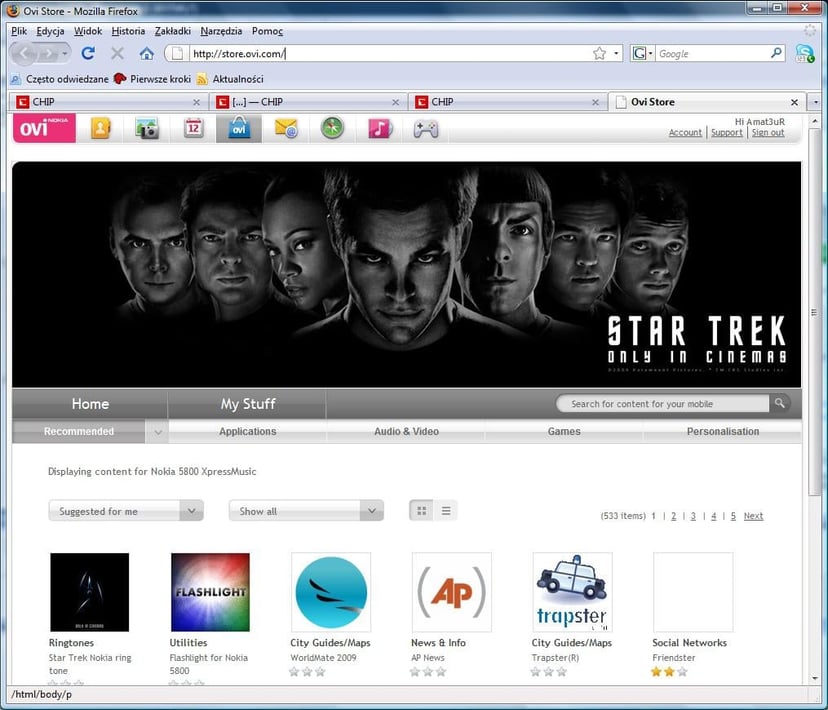 Ovi Store, czyli odpowiedź Nokii na App Store, od dziś dostępny dla każdego!