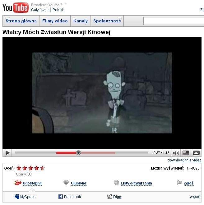 Uzyskanie większej liczby opcji podczas przeglądania YouTube