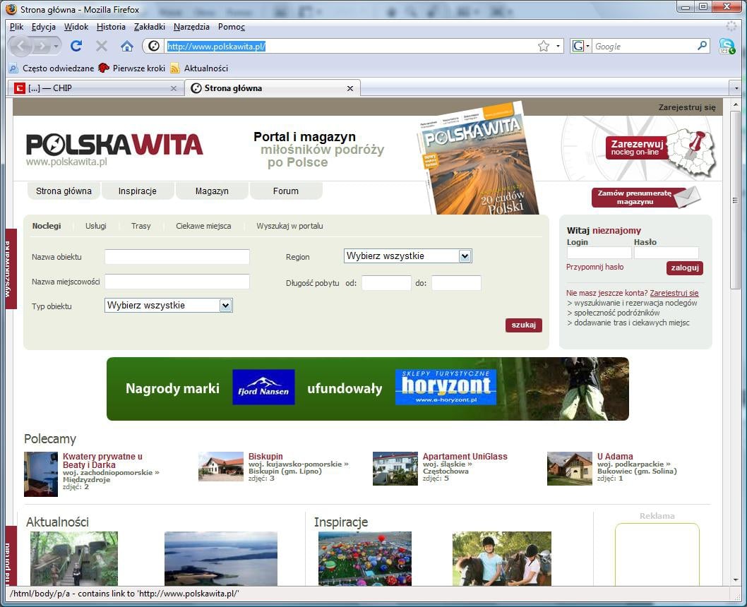 Internetowy zakątek dla turystów