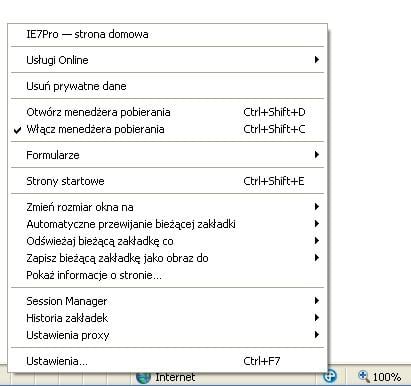 Darmowy tuning Internet Explorera 7