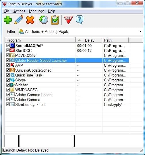 Zarządzamy programami z grupy Autostart
