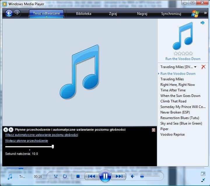 Media Player zawiera funkcję płynnego przechodzenia pomiędzy utworami, która jednak częściej nie działa, niż działa. O co w rzeczywistości chodzi?