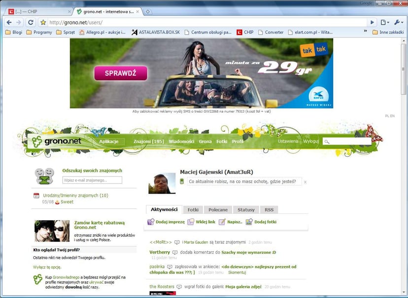 Coraz więcej aplikacji na grono.net