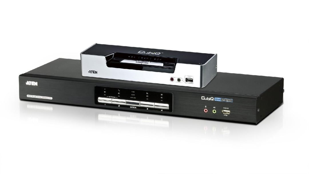 Zarządzanie wieloma komputerami z podwójnymi monitorami