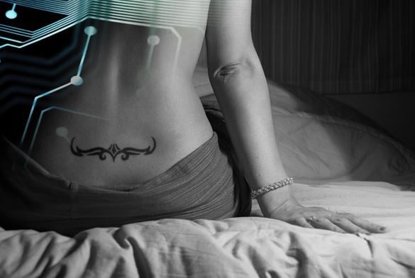 Tatuaż LED wszczepiany pod skórę